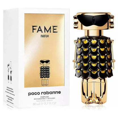 Paco Rabanne Fame Parfum 80 ml - Fragancia Femenina Premium con Perfil Floral Amaderado