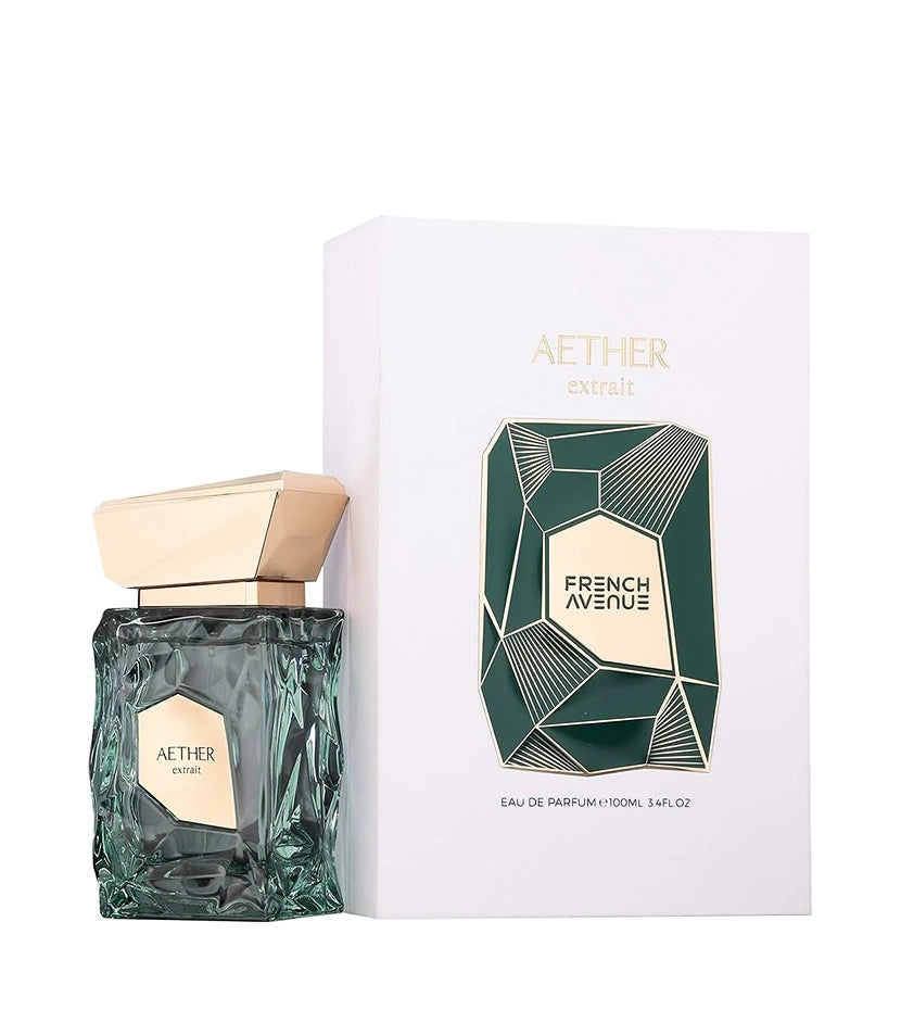 AETHER Extrait French Avenue Eau de Parfum 100 ml – Fragancia de Alta Concentración con Diseño Escultural